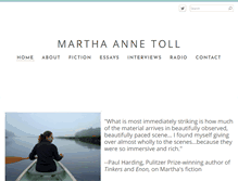 Tablet Screenshot of marthaannetoll.com